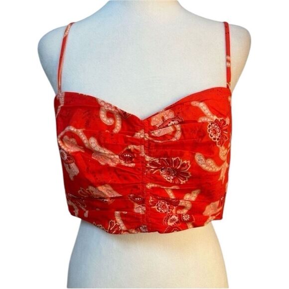 A.L.C NWT Arit Floral Cotton crop top in Calla Multi Size 2 MRSP $295 - Picture 8 of 8
